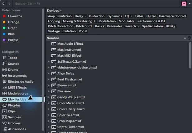 Max for Live Real Browser: Instruments and Effects
