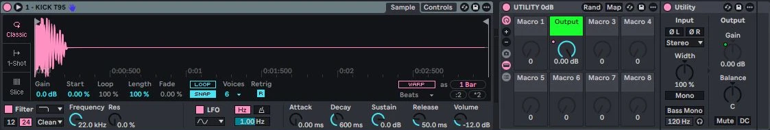 Real Ableton view: Change a kick